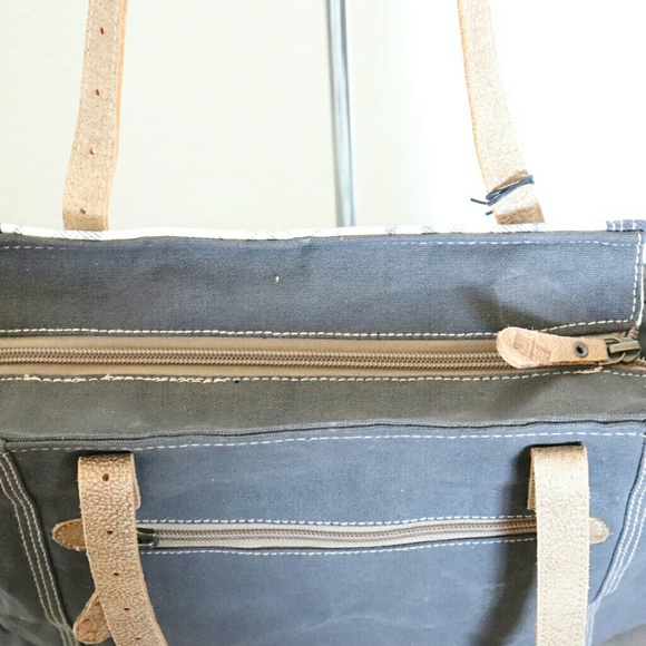 NEW Myra Bag Upcycled Canvas Tote Bag Large Purse - Picture 5 of 8